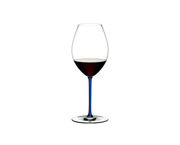 Riedel Fatto A Mano Old World Syrah Weinglas, Blau Syrah Blau, Syrah Blau