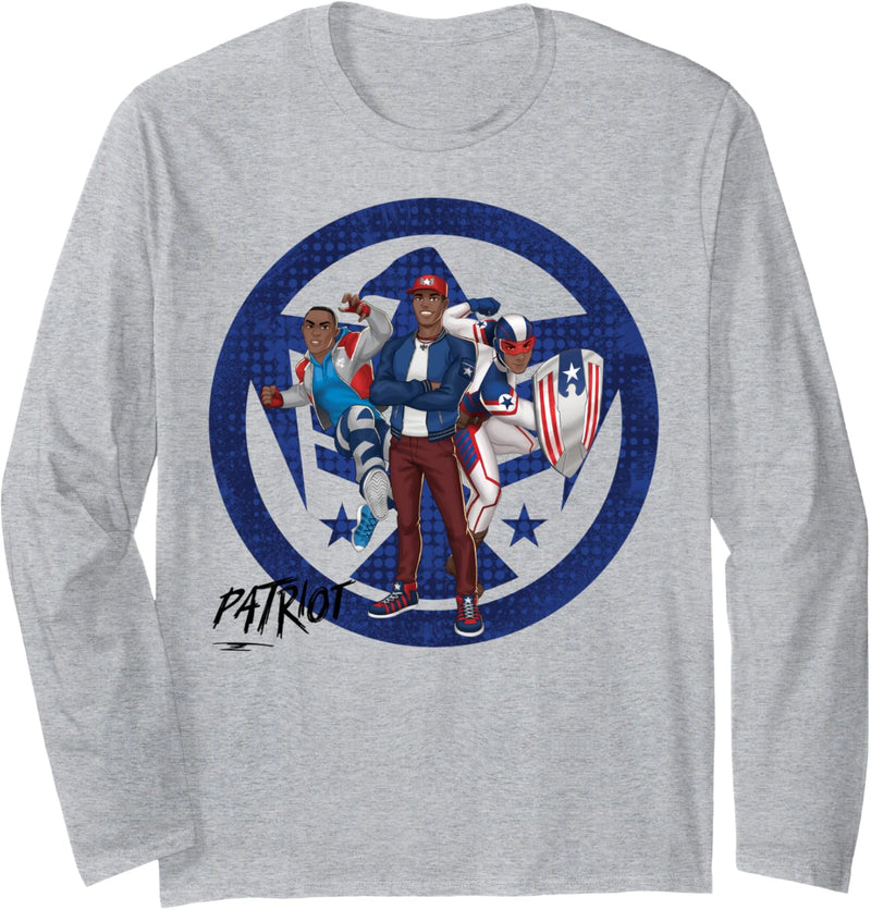 Marvel Rising Secret Warriors Patriot Costumes Langarmshirt