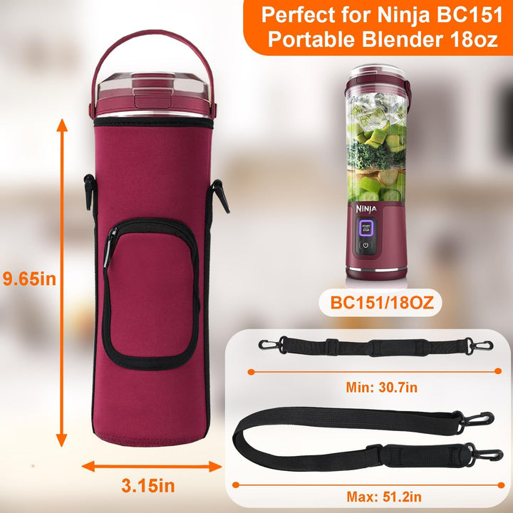 Aufbewahrungstasche für Ninja Portable Blender Staubschutzhülle mit Schultergurt, Zubehörtasche für