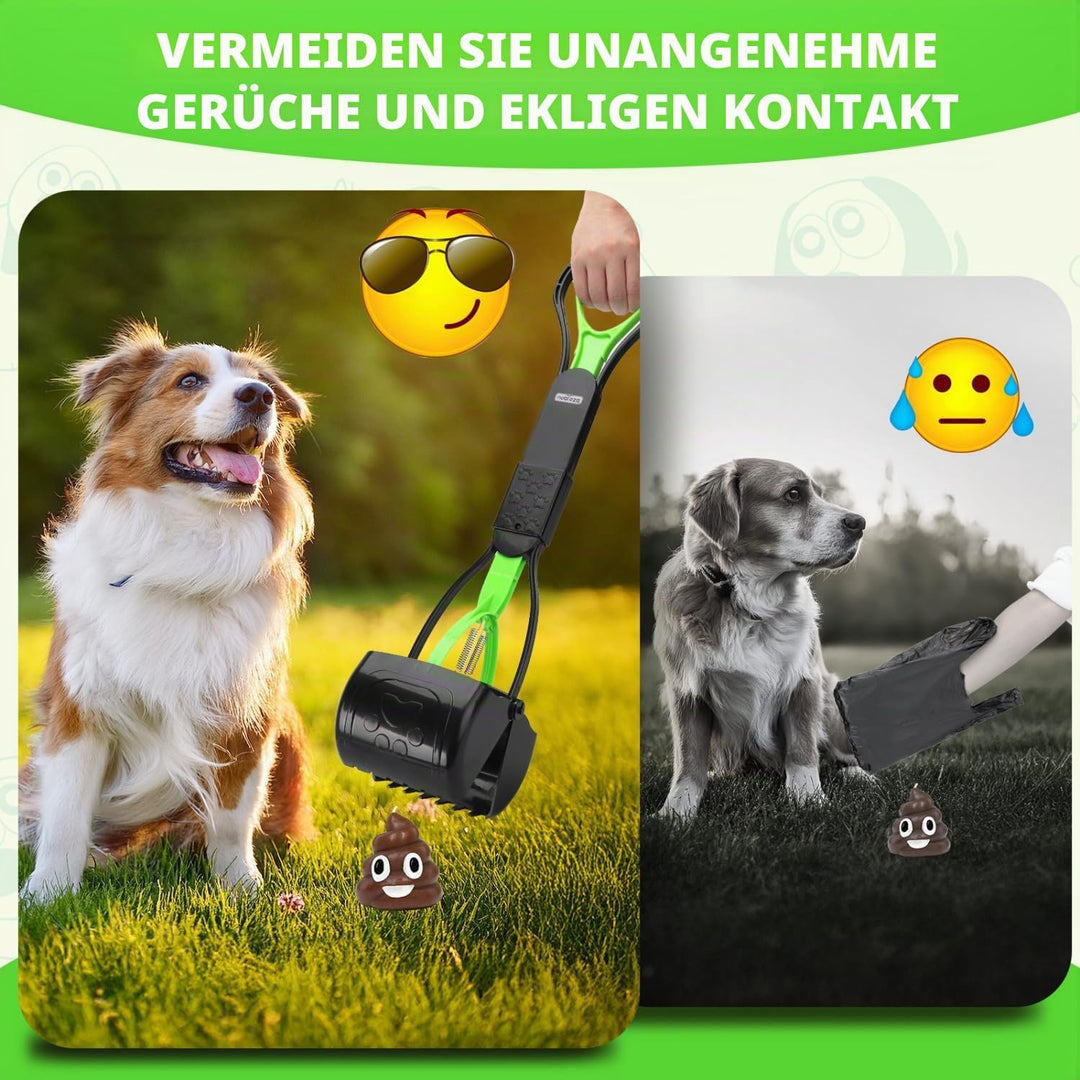Nobleza Raccoglitrice per cani 60 cm Raccogli Cacche per Cane Portatile Pieghevole Dog Poop Scooper