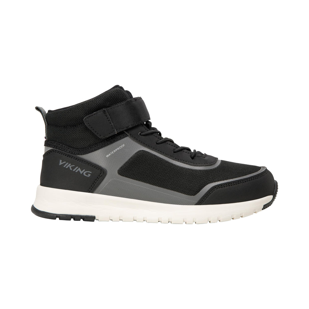 Viking Unisex Kinder Aerial Mid Wp 1v Walking Shoe 30 EU Black Charcoal, 30 EU Black Charcoal
