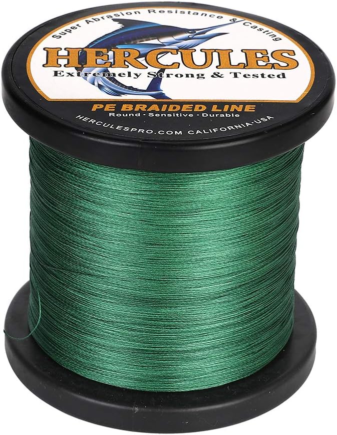 HERCULES Super Cast 100m - 2000m Yards Geflochtene Angelschnur 10lb - 300lb Test für Salzwasser Süss
