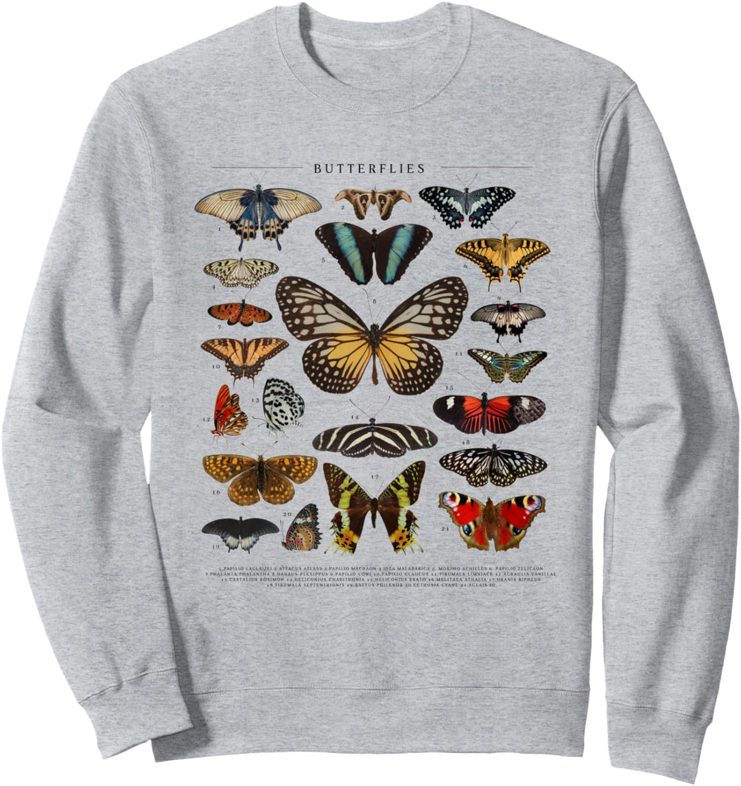 Set aus Schmetterling Entomologe Wissenschaft, Geist Tier Sweatshirt