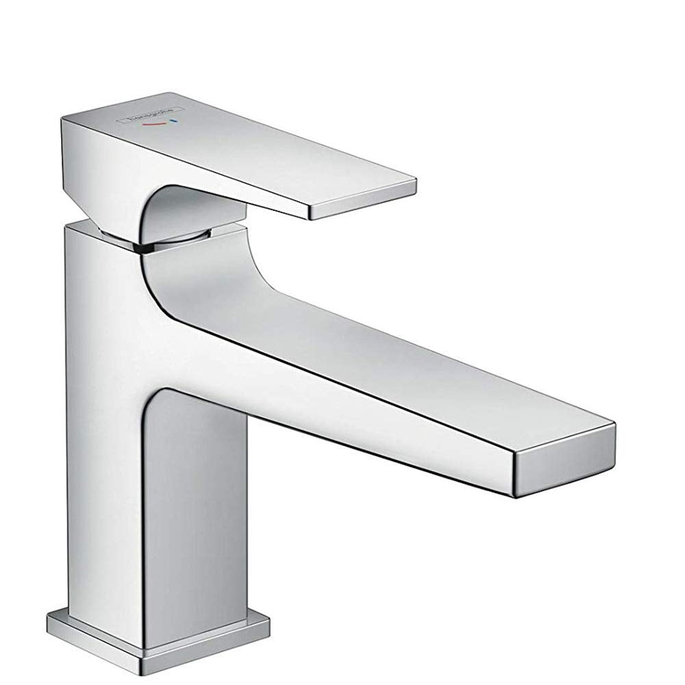 hansgrohe Wasserhahn Metropol CoolStart (Armatur mit Auslauf Höhe 100 mm und Push-Open Ablaufgarnitu