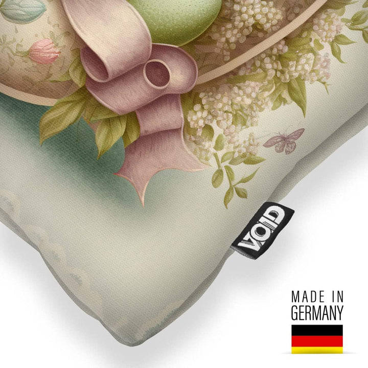 VOID Osterei Deko Blumen 80x80 Kissenhülle Polyester Zierkissen Couchkissen Ostern Osterdeko Deko 70