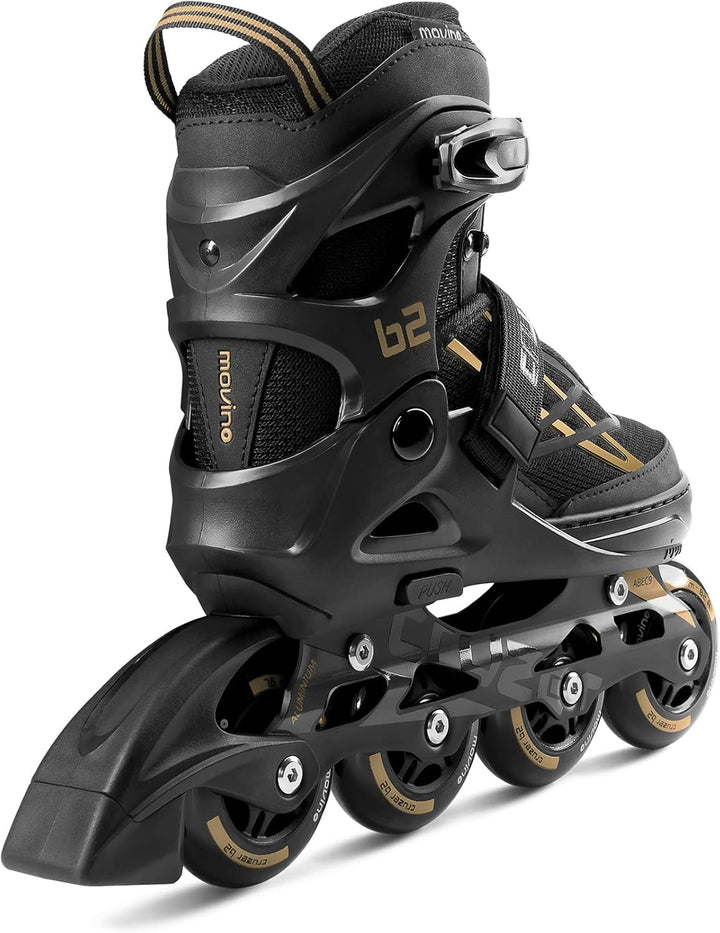 Movino Inline Skates Cruzer B2 Verstellbare Rollschuhe Damen Mädchen Jungen Inliner für Erwachsene m