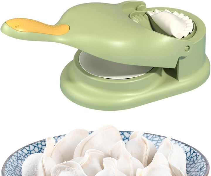 LOSOO Teigtaschen Maker, 2 In 1 Dumpling Maker Machine, Knödelpress Knödelform Manuelle Teigpresse,