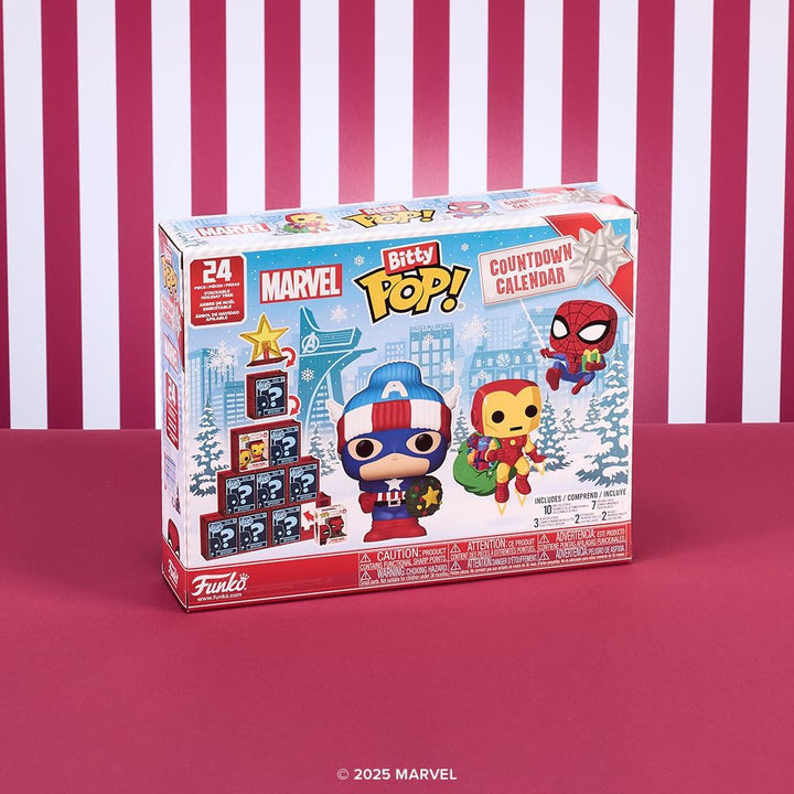 Funko Bitty Pop! Countdown Calendar: Marvel Comics- Adventskalender - 24 Tage der Überraschung - Vin