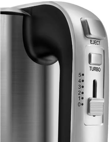 Elektrischer Handmixer, 800 W, Handmischer aus Edelstahl, Handmischer, 5 Geschwindigkeiten mit Ausga