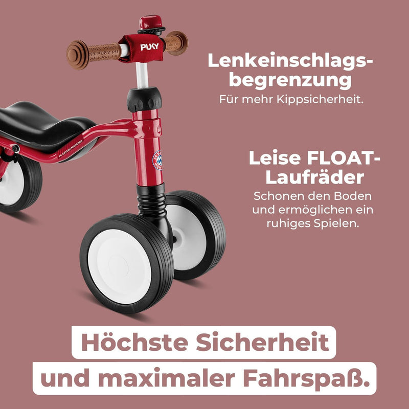 Puky Wutsch Bundle FC Bayern München Kleinkinder Rutschfahrzeug Lern Laufrad rot
