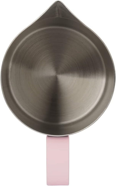 Dianoo Milchaufschäumkrug mit Griff, 600 ml Edelstahl-Dampfkrug, Espresso-Milchaufschäumer für Kaffe