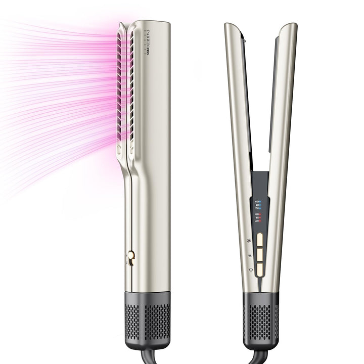 Air Haarglätter, PARWIN PRO BEAUTY Ionen Air Glätteisen, Nass bis Trocken, Ohne Heizplatten, Ohne Hi