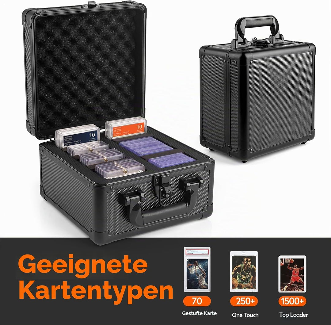 JoyHood Top Loader Aufbewahrungsbox, Graded Card Aufbewahrungsbox, PSA Card Case kompatibel mit Samm