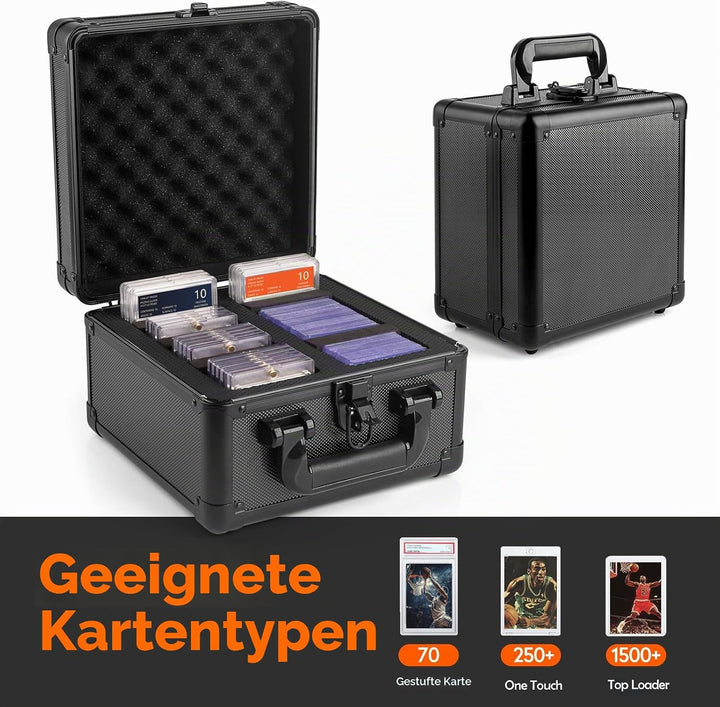 JoyHood Top Loader Aufbewahrungsbox, Graded Card Aufbewahrungsbox, PSA Card Case kompatibel mit Samm