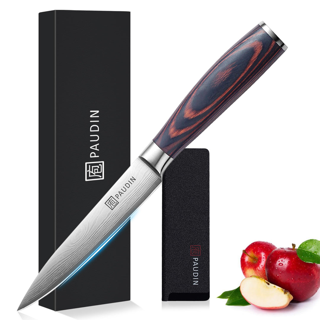 PAUDIN Kochmesser Allzweckmesser Profi 13cm Scharf Küchenmesser Chefmesser aus rostfreiem Deutscher