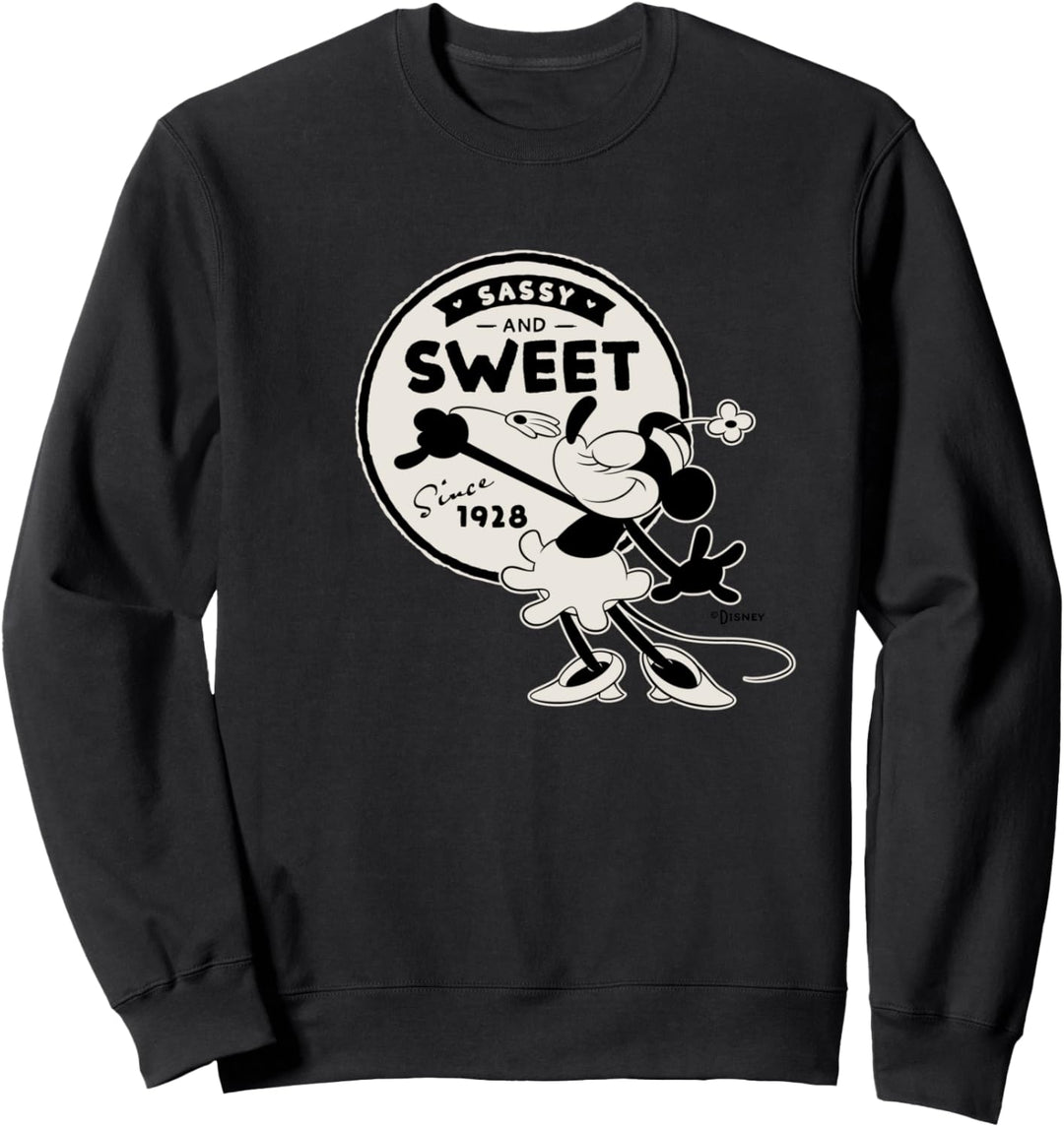 Disney 100 Minnie Mouse Sassy and Sweet Since 1928 D100 Sweatshirt