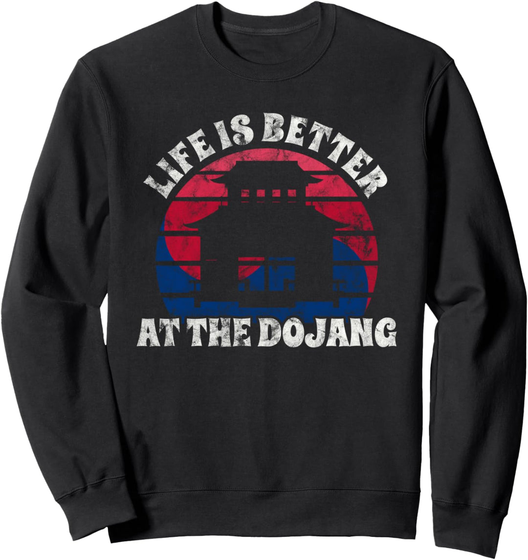 Tang Soo Do Life is Better at the Dojang Vintage Sunset Sweatshirt
