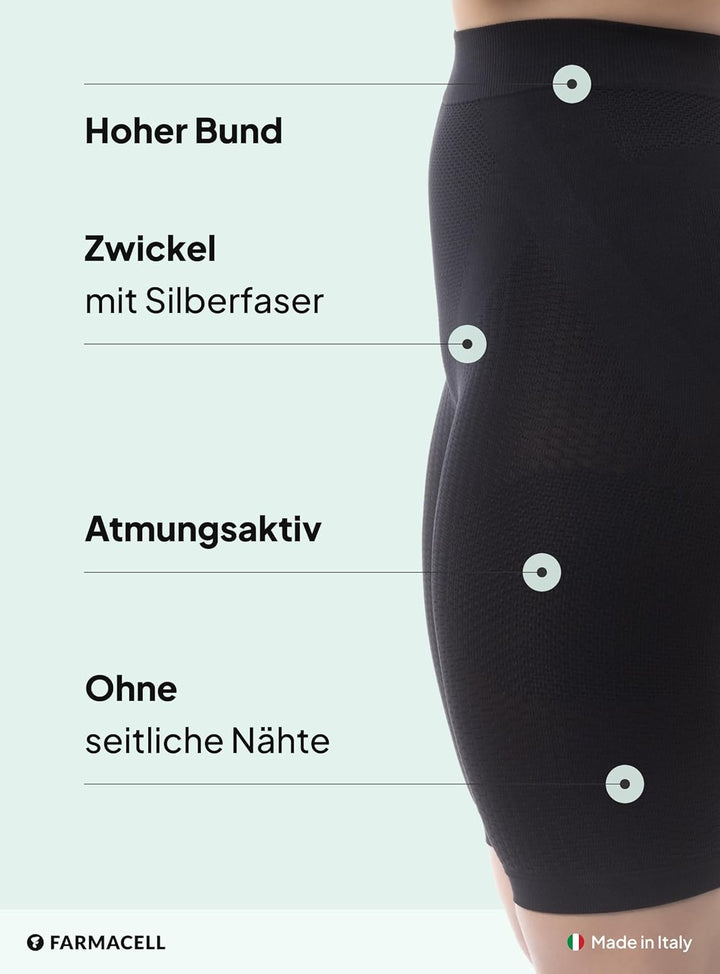 FarmaCell 312 Figurformende massierende Miederhose Anti Cellulite, S-M Schwarz