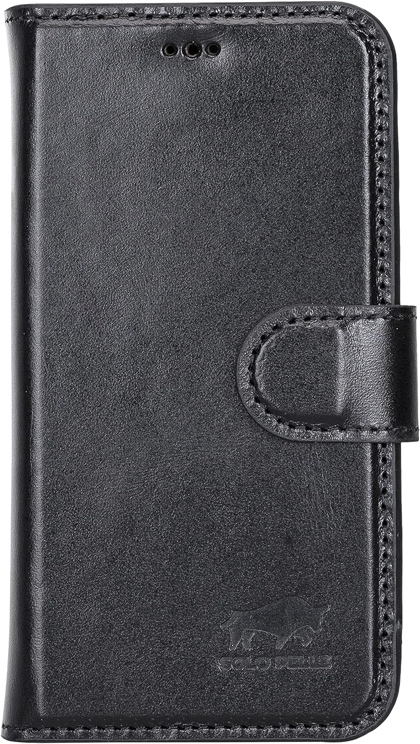 Solo Pelle Lederhülle kompatibel für iPhone 13 Mini in 5.4 Zoll abnehmbare Hülle (2in1) inkl. Karten
