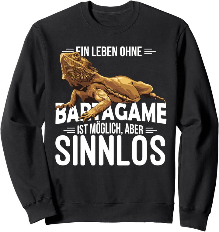 Bartagame Haustier Reptilien Reptil Bartagamen Sweatshirt