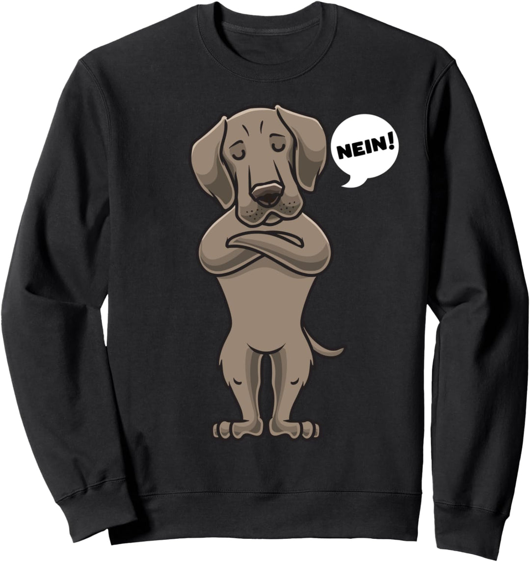Sturer Weimaraner Hund Weimi Hundefan Sweatshirt