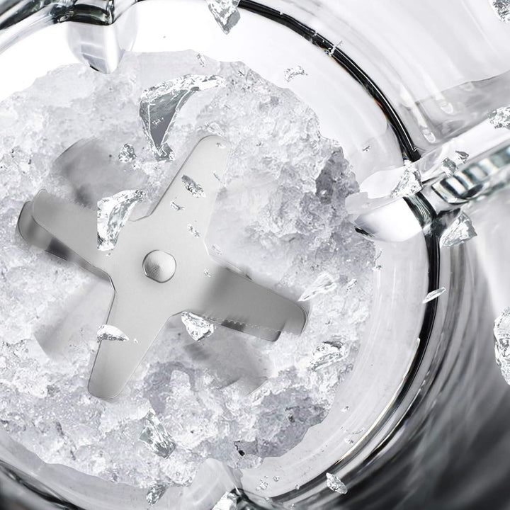 TurboTronic Küchenmaschine 1900W Food Processor mit Standmixer 3L Behälter 1,5L Glaskaraffe Raspelsc