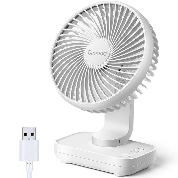 OCOOPA USB Ventilator - Ultra leise, 4 Geschwindigkeiten, leicht zu reinigen, sicher & langlebig, ko