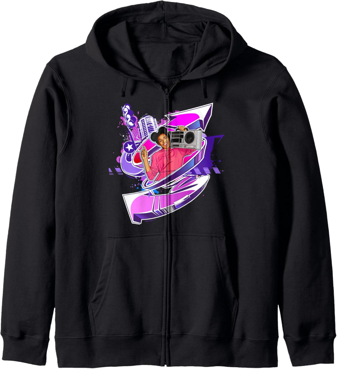 Boombox Graffiti Girl Hip Hop Kapuzenjacke
