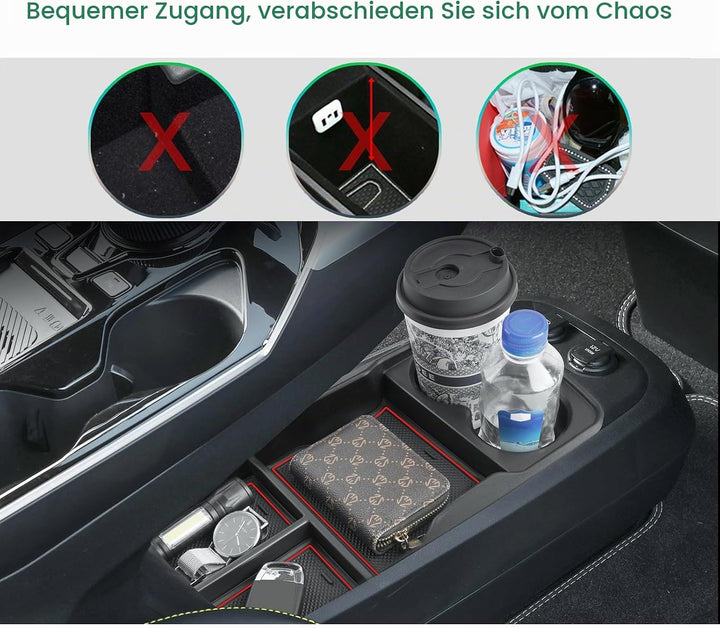 GAFAT Ki-a EV6 2021-2024 2025 Mittelkonsole Aufbewahrungsbox, EV6 2023 Organizer Tray Handschuhfach