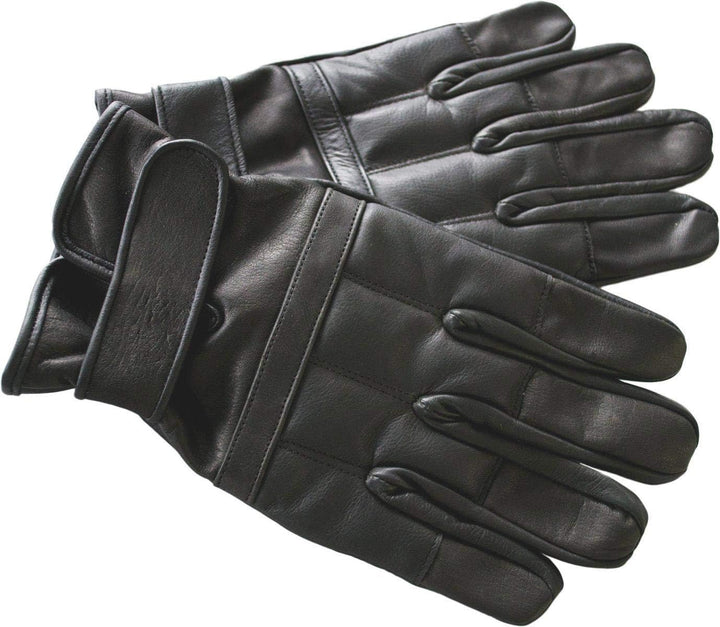 normani Quarz Lederhandschuhe aus Rindsleder und Quarzsand - hohe Schlagkraft Farbe Dunkelschwarz Gr