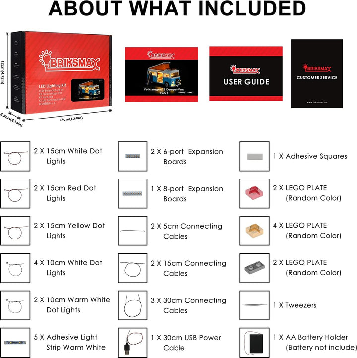 BRIKSMAX Led Beleuchtungsset für Lego Creator T2 Campingbus - Compatible with Lego 10279 Bausteinen