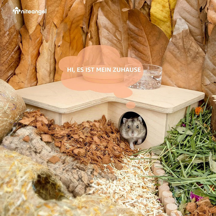 Niteangel Mehrkammer Hamsterhaus Labyrinth - Mehrzimmer-Verstecke und Tunnel-Erkundungsspielzeug für