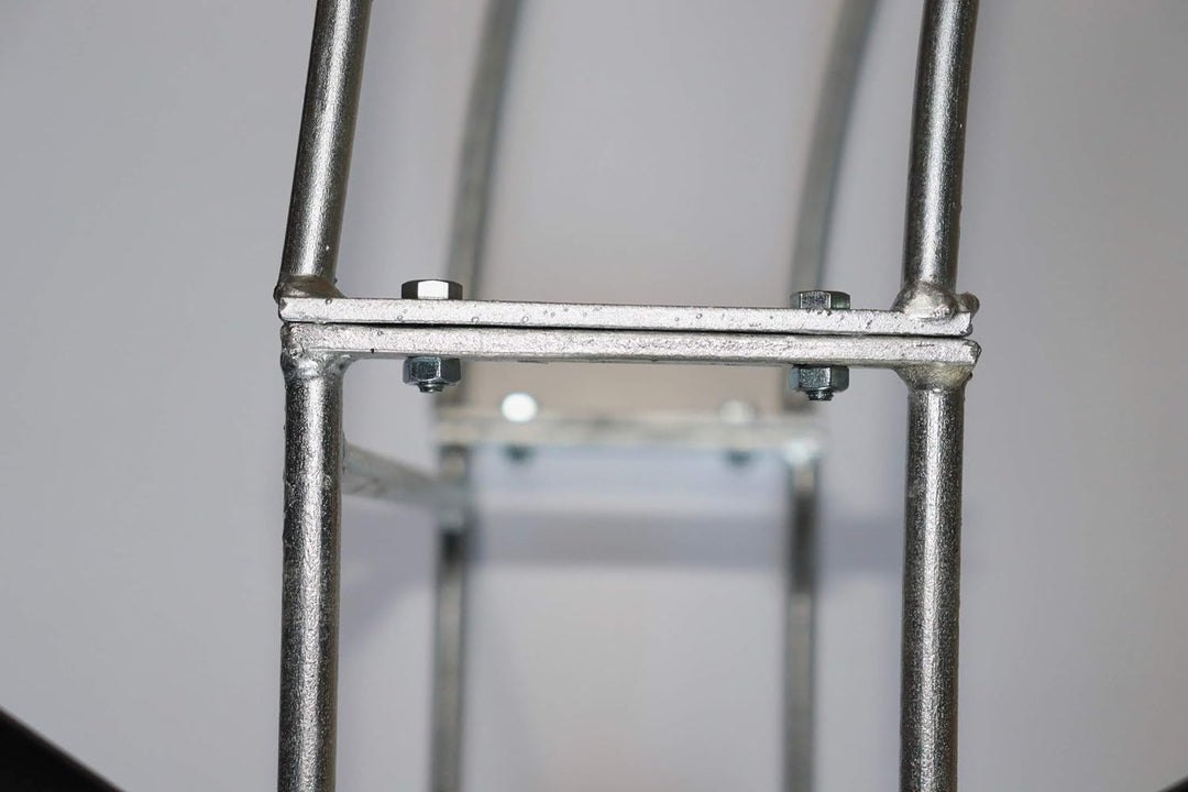 Hirsch Terracotta Rosenbogen Rund aus Metall stabil, feuerverzinkt 12 mm Vollmaterial Breite 165cm H