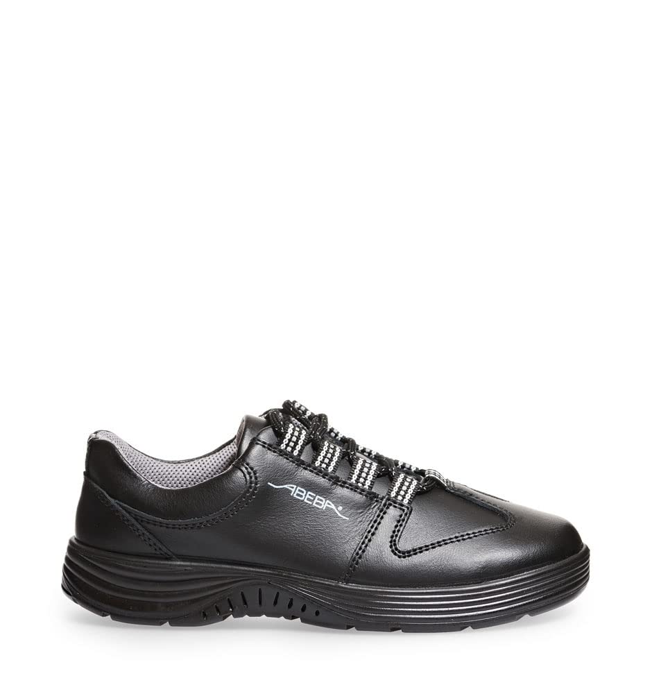 Abeba Halbschuh 711138 - X-Light Glattleder schwarz 45 EU, 45 EU