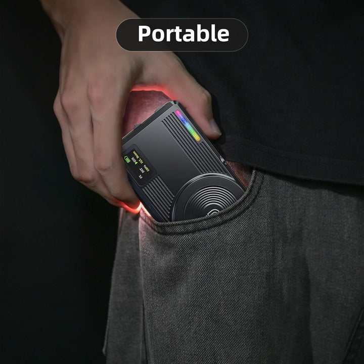 Magnetisches RGB Video Selfie-Licht für iPhone Magsafe & OLED Display | Tragbare Phone/Kamera Beleuc