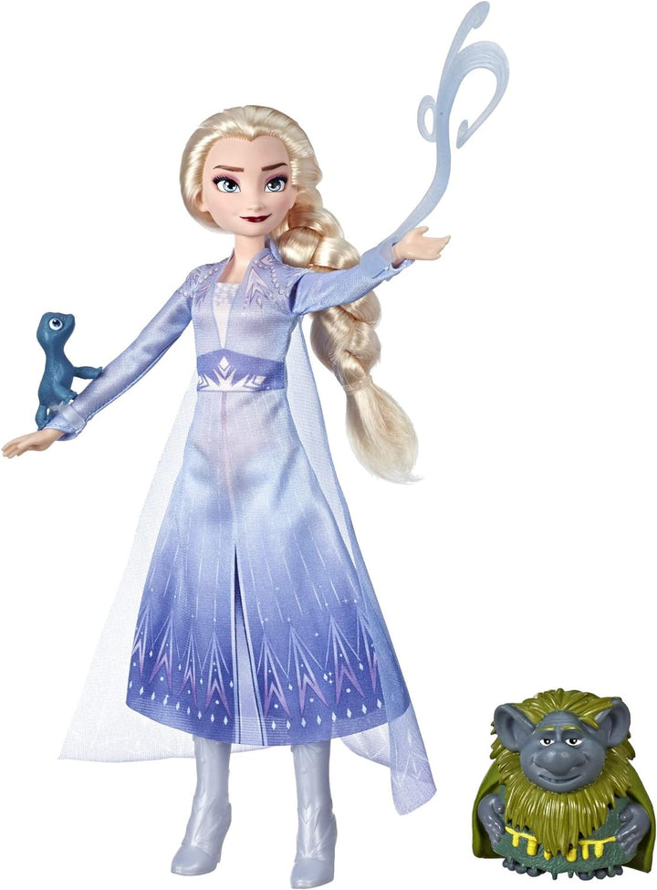 Disney Frozen Fashion Doll In Travel Outfit With Pabbie And Salamander Figures (Multicolor)