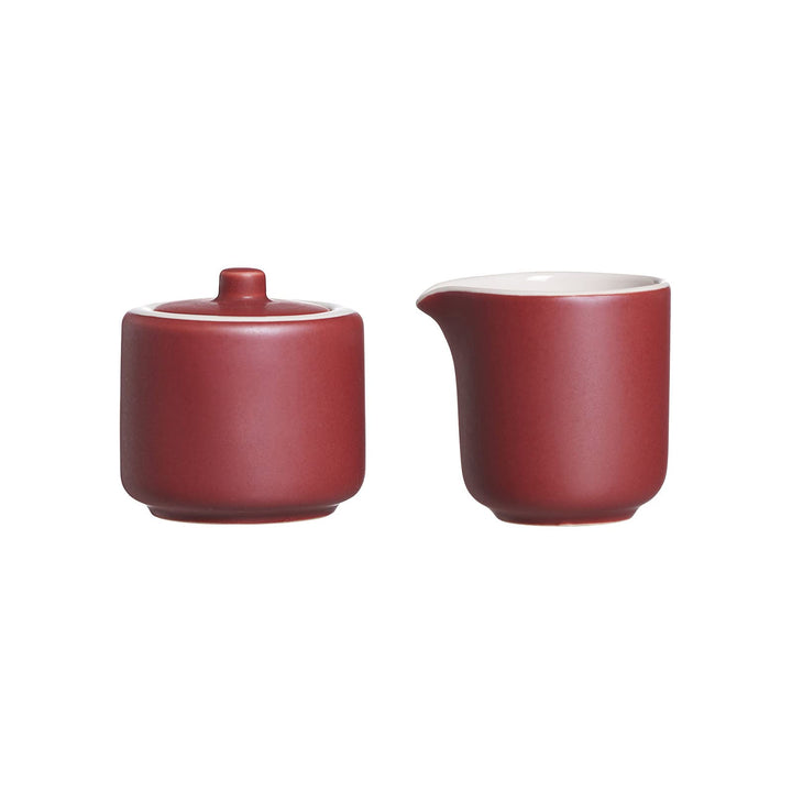 Ritzenhoff & Breker Milch- und Zuckerset Jasper, Beere, Milchkännchen & Zuckerdose aus Keramik, Auss