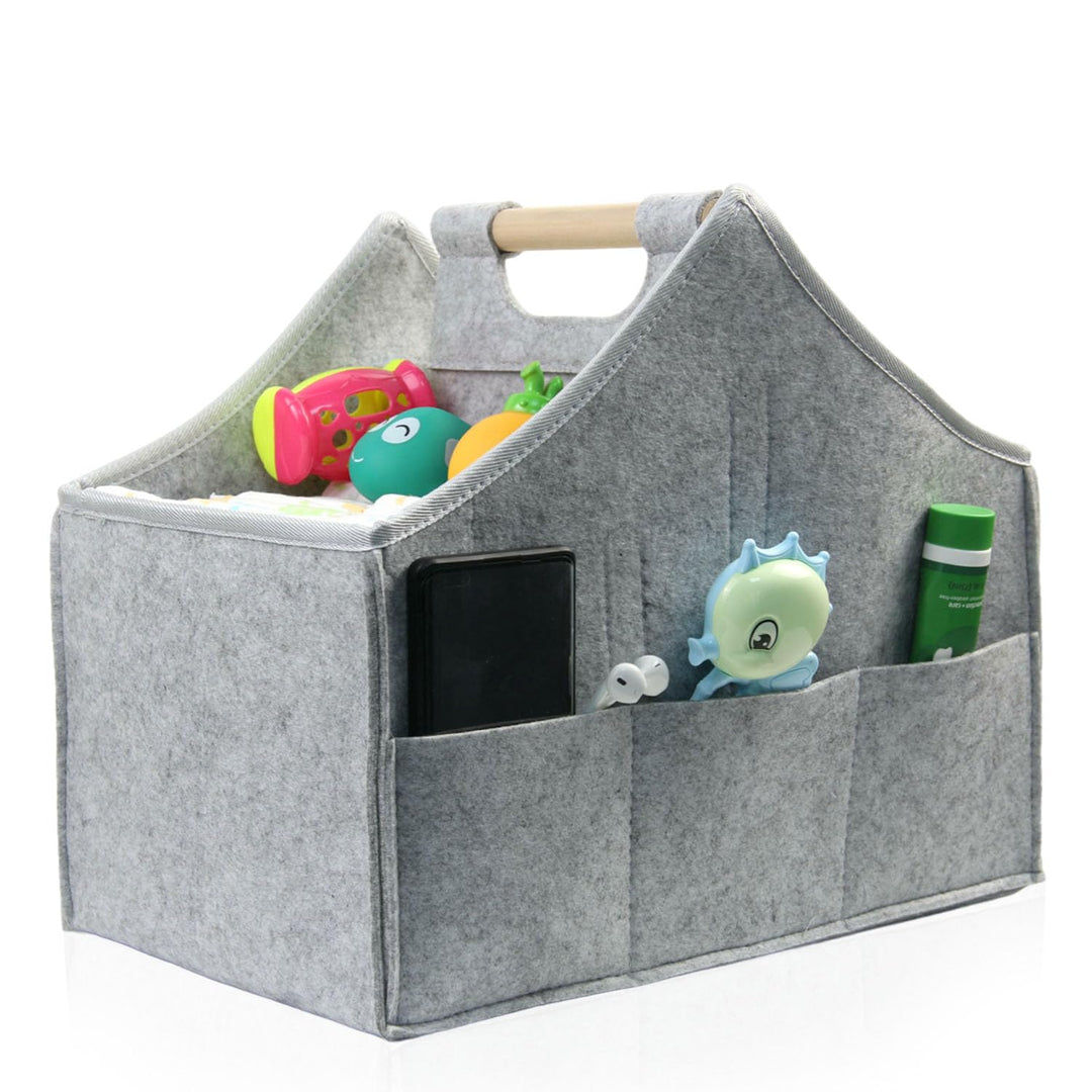 Baby Windel Caddy Organizer Korb tragbar Storage Bin gross Kindergarten Tasche mit Wechselbaren Fäch