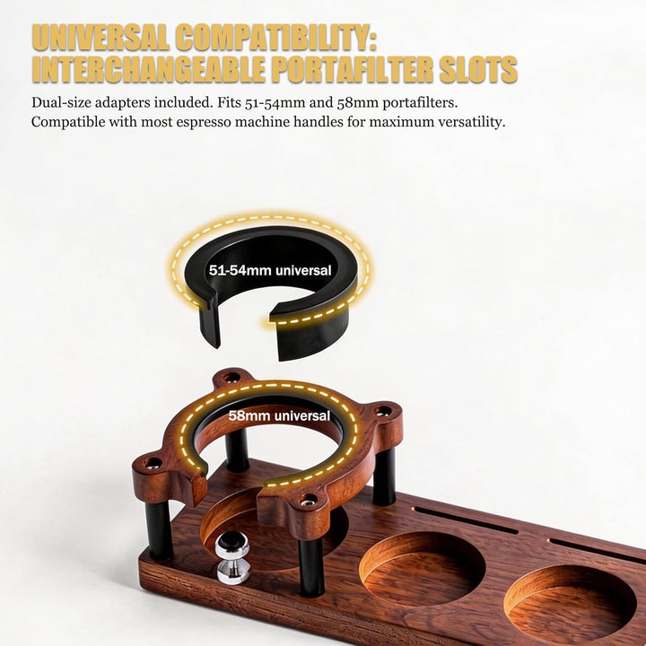 Espresso Tamperstation, Espresso Zubehör Organizer Multifunktionale Tamperstation für Barista Kaffee