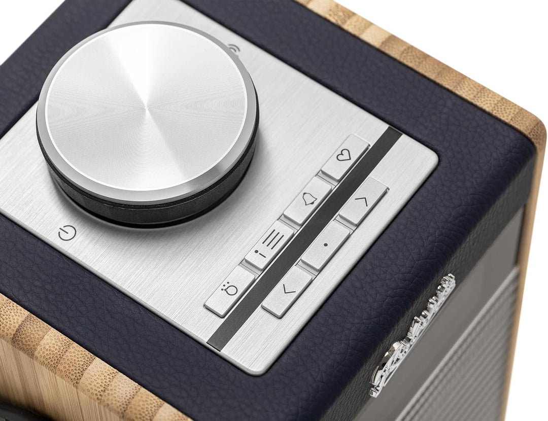 Rambler Midi Retro-Radiowecker, tragbar, Dab+/FM/Bluetooth, Marineblau