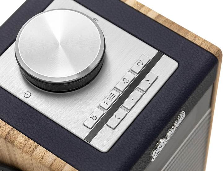 Rambler Midi Retro-Radiowecker, tragbar, Dab+/FM/Bluetooth, Marineblau