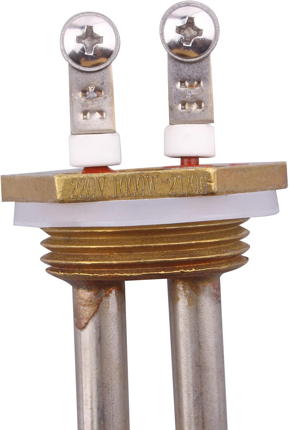 DERNORD 1000W Heizelement 220V Elektrische Brauwasserbereiter 1Inch BSP Gewinde Kupfer Flansch