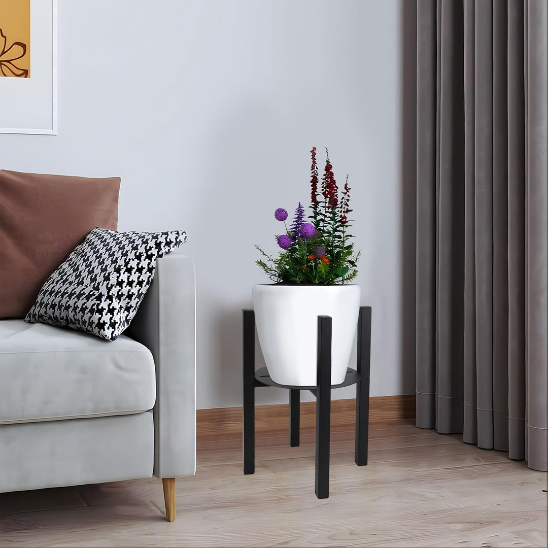 lalago Verstellbarer Pflanzenständer Blumenständer, 31cm hoch Pflanzenständer Blumentopfständer aus