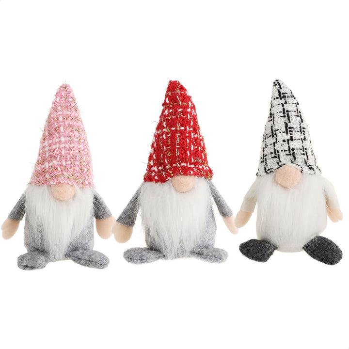 COM-FOUR® 6X Premium Weihnachts-Wichtel 15cm - Weihnachtsdeko - winterliche Zwergen-Figur - Dekoarti