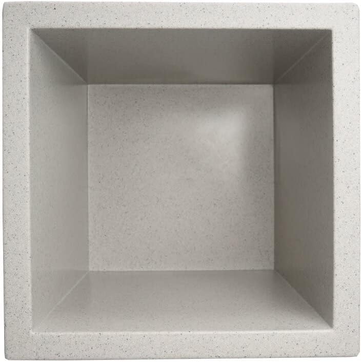 DECORAS Pflanzkübel Kunststoff Blumenkübel - Farbe: terrazzo - robuster, UV-beständiger, wetterfeste