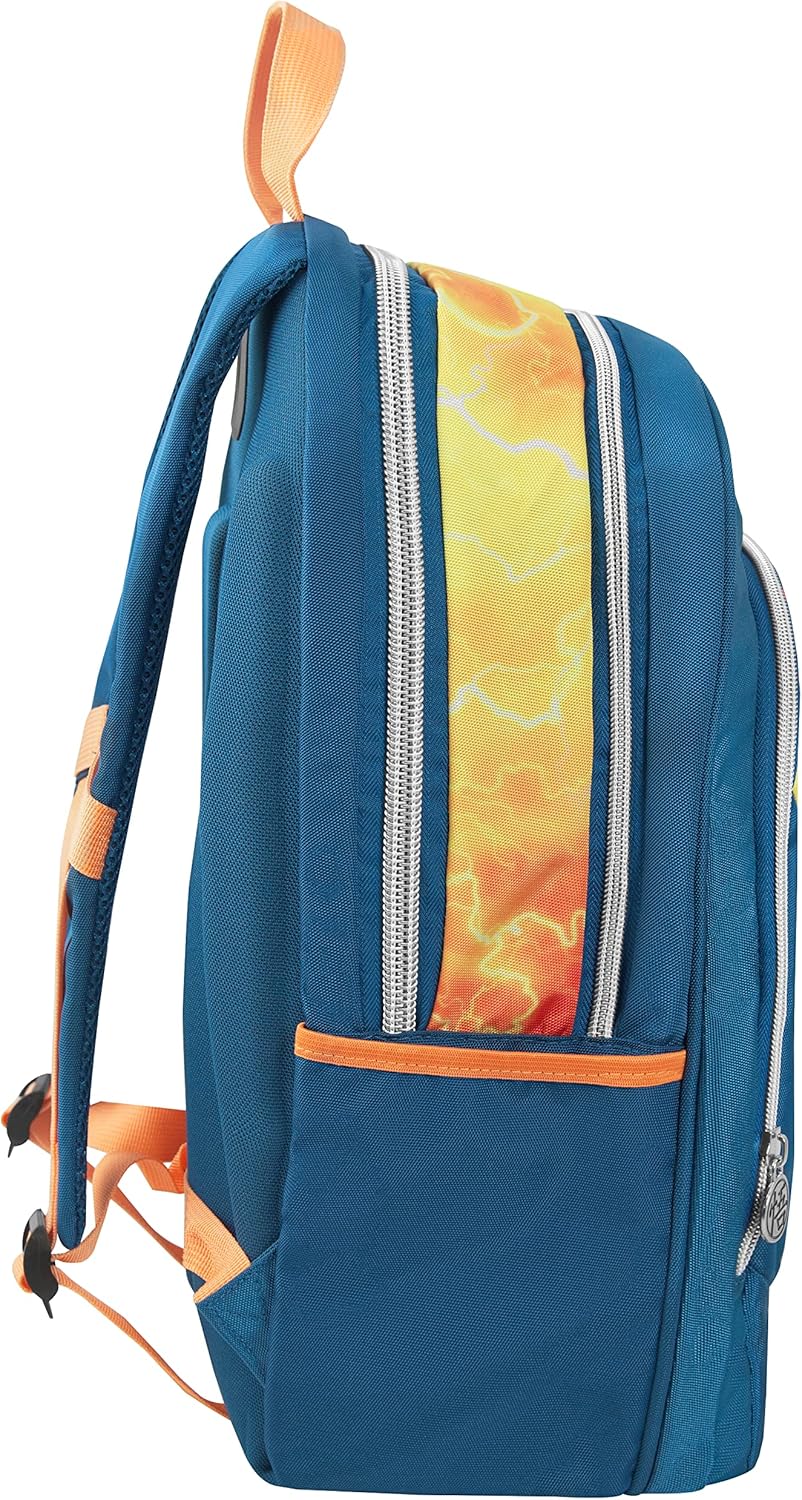Dragon Ball Unisex-Bambini und Ragazzi Trollay Zaino Trolly, Blu/Giallo, Taglia unica