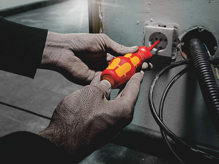 Wera 05057485001 Kraftform Kompakt Turbo I Imperial 1, VDE Isolierter Getriebe Schraubendreher Satz,