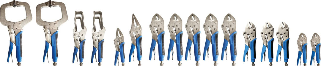 Brilliant Tools BT065016 Feststellzangen / Gripzangen-Satz, 16-tlg 16-tlg., 16-tlg.