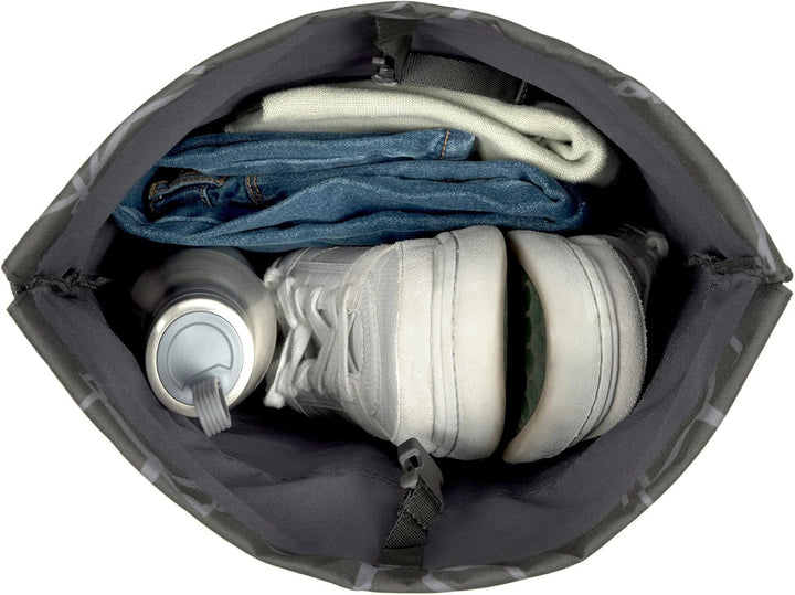 Bold Lässig Kinder Turnbeutel Sportbeutel mit Rucksackfunktion/School String Bag Bold Edges Grey Gra