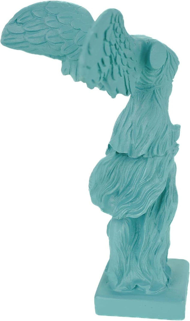Kremers Schatzkiste Alabaster Nike Siegesgöttin von Samothrake Figur Skulptur 20 cm Türkis Siegesden